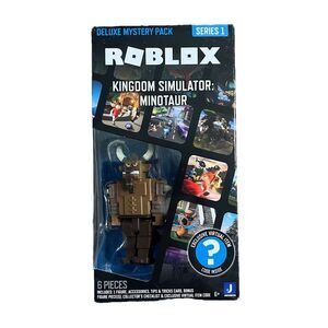 Roblox Deluxe Mystery Pack Series 1 Kingdom Simulator Minotaur NEW DAMAGED BOX